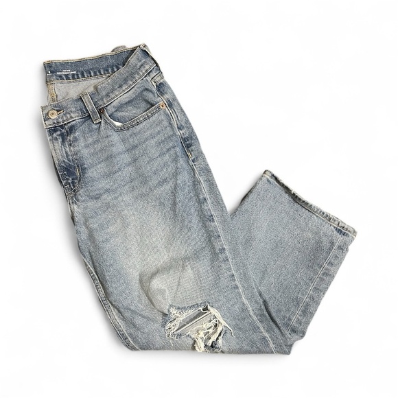 Old Navy Women's Boyfriend Jeans - Light Blue - Picture 2 of 6